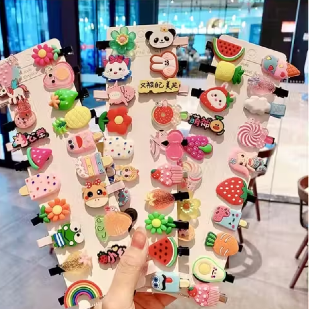 2 hair clips