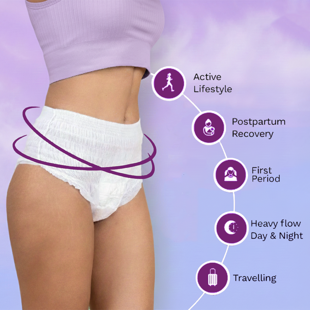 Disposable Period Panty: Heavy Flow Protection (Large)