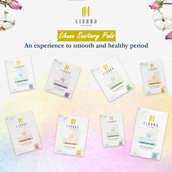Libuna Pads Collection: Eco-friendly Biodegradable Pads - Premium sanitary pads designed with women's needs in mind.